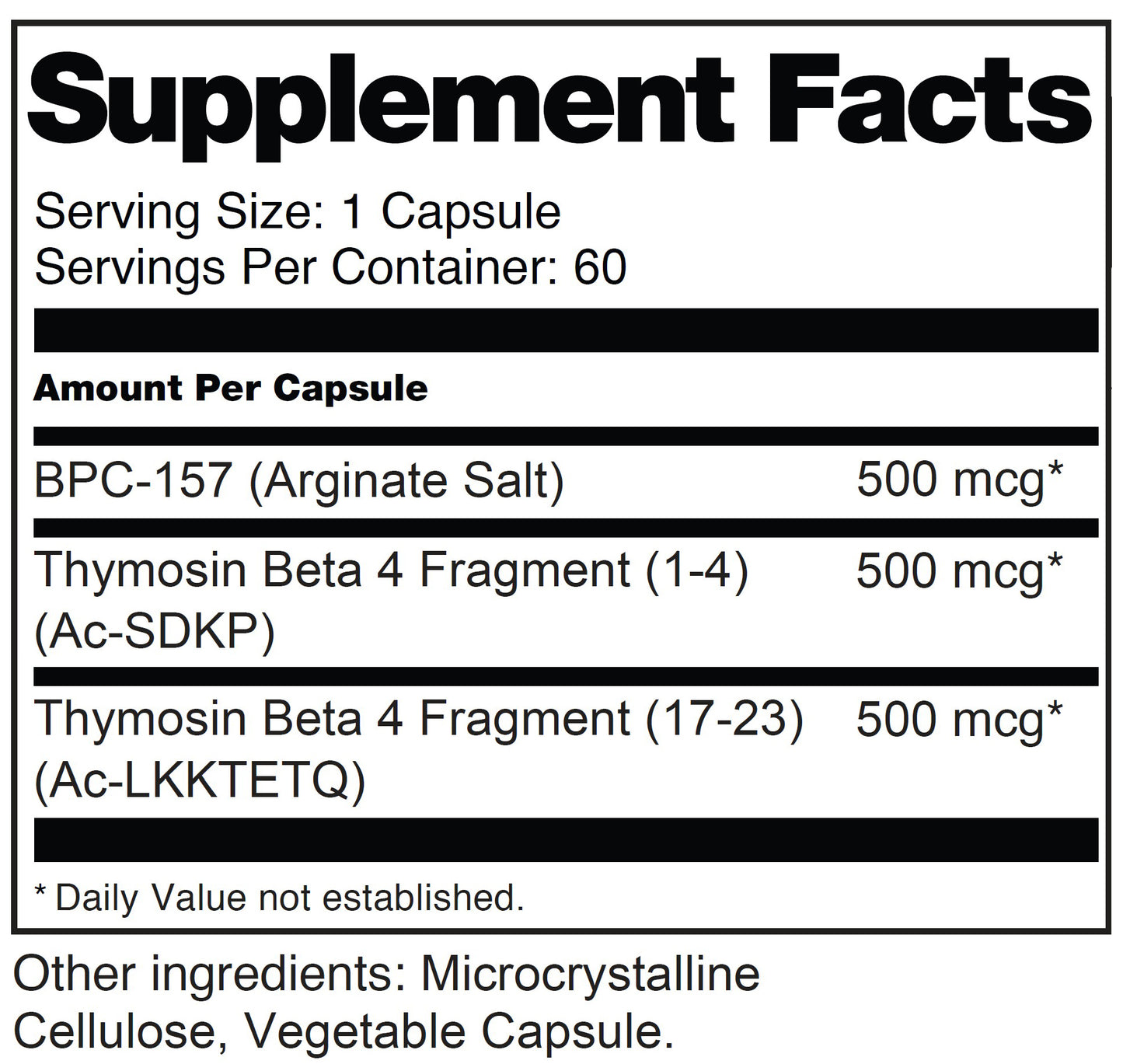 Platinum Healing Peptides (BPC157/TB4-Frag)