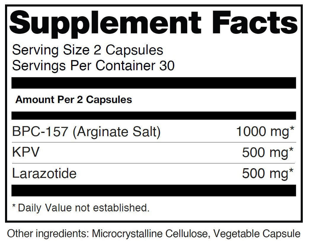 Platinum GI Health (BPC157/KPV/Larazotide)